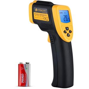 Etekcity Infrared Thermometer 774, Digital Temperature Gun for Cooking, Non Contact Electric Laser IR Temp Gauge, Home Repairs, Handmaking, Surface Measuring, -58 to 716 ℉, – 50 to 380 ℃, Yellow(Yellow D:S 16:1)