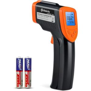 Etekcity Infrared Thermometer 774, Digital Temperature Gun for Cooking, Non Contact Electric Laser IR Temp Gauge, Home Repairs, Handmaking, Surface Measuring, -58 to 716 ℉, – 50 to 380 ℃, Yellow(Orange)
