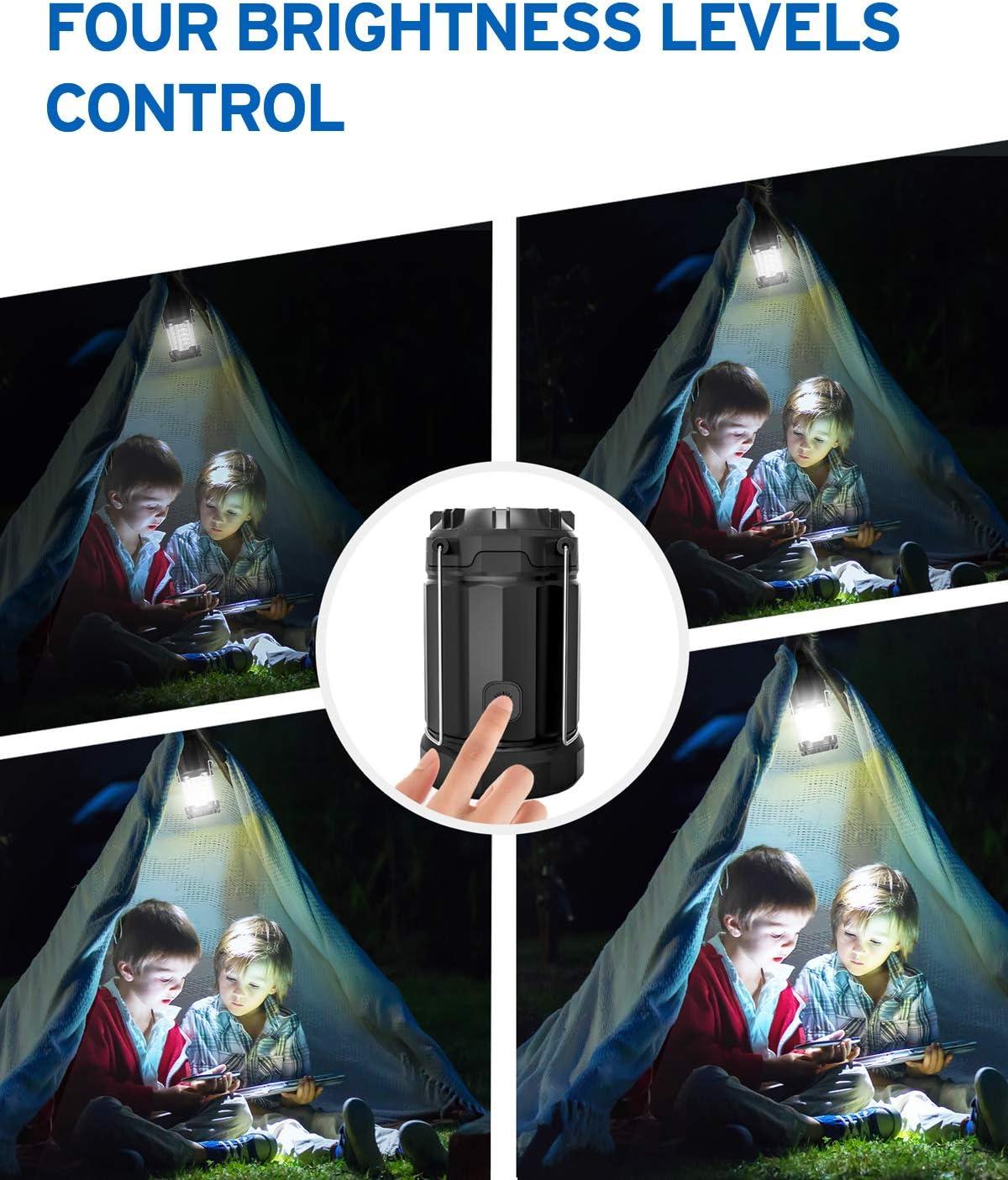 imageEtekcity LED Camping Lantern for Emergency Light Hurricane Supplies Lanterns for Survival Kits Power Outages Battery Powered Operated Lanterns Lamp Camping Gear Accessories 4 Pack