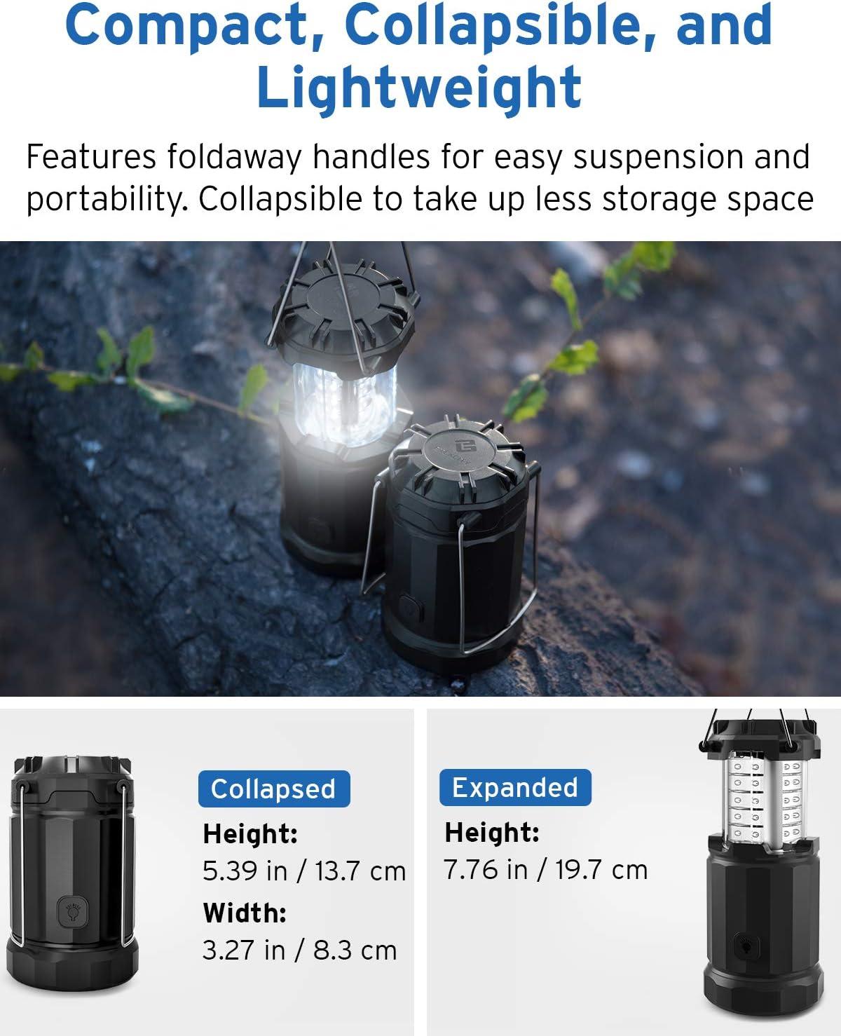 imageEtekcity LED Camping Lantern for Emergency Light Hurricane Supplies Lanterns for Survival Kits Power Outages Battery Powered Operated Lanterns Lamp Camping Gear Accessories 4 Pack