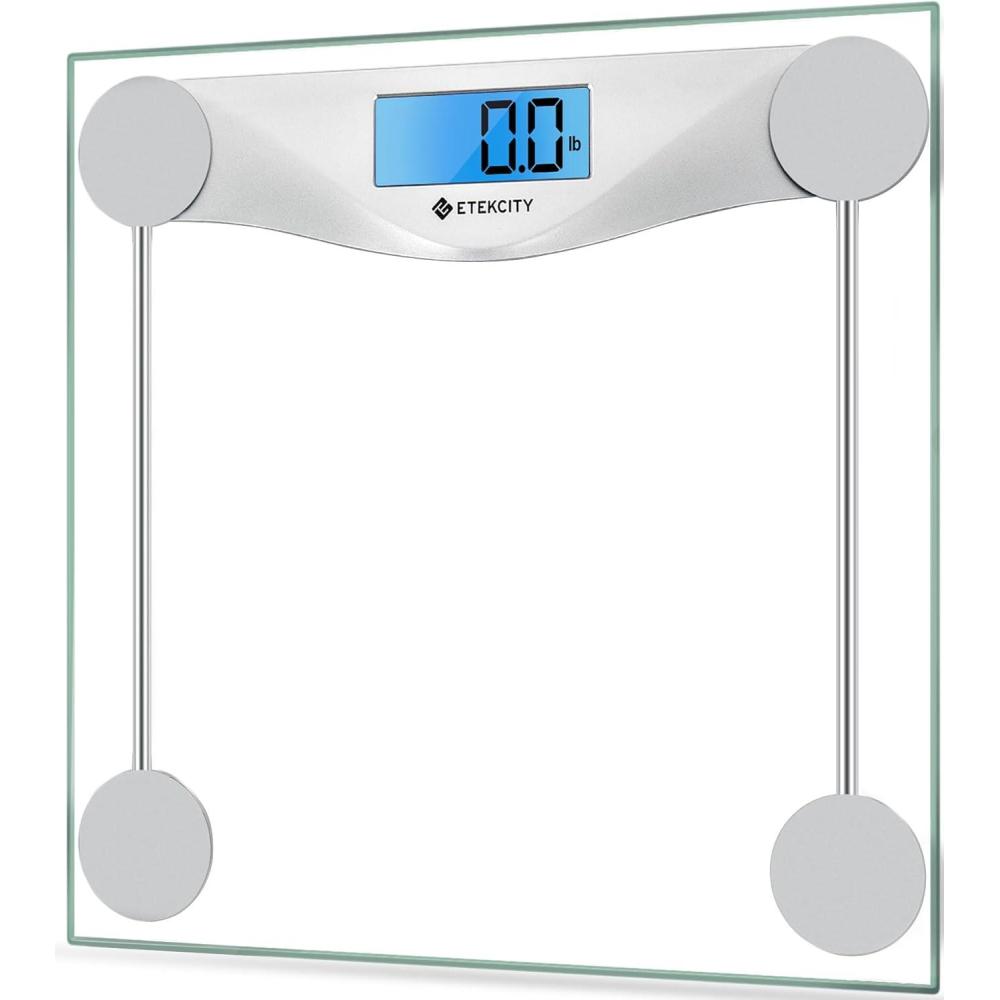 imageEtekcity FSAampHSA Eligible Smart Scale for Body Weight Fat Digital Weighing Machine for Accurate BMI Muscle Mass Composition Apple Health Compatible Fitness EquipmentTFTTempered GlassBlackSilver