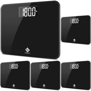 Etekcity FSA&HSA Eligible Smart Scale for Body Weight Fat, Digital Weighing Machine for Accurate BMI Muscle Mass Composition, Apple Health Compatible Fitness Equipment,TFT,‎Tempered Glass,Black(Larger Black)