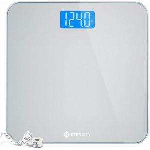 Etekcity FSA&HSA Eligible Smart Scale for Body Weight Fat, Digital Weighing Machine for Accurate BMI Muscle Mass Composition, Apple Health Compatible Fitness Equipment,TFT,‎Tempered Glass,Black(Light Grey)