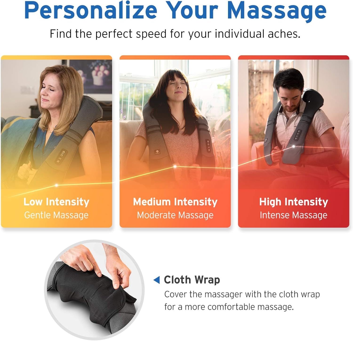image:imageEtekcity FSA Eligible Cordless Neck Massager for Pain Relief Deep Tissue Shiatsu Shoulder Massager with Heat Massage Tools for Trapezius Lymphatic Drainage Relaxation Therapy HSA Items CadeoDeepgray