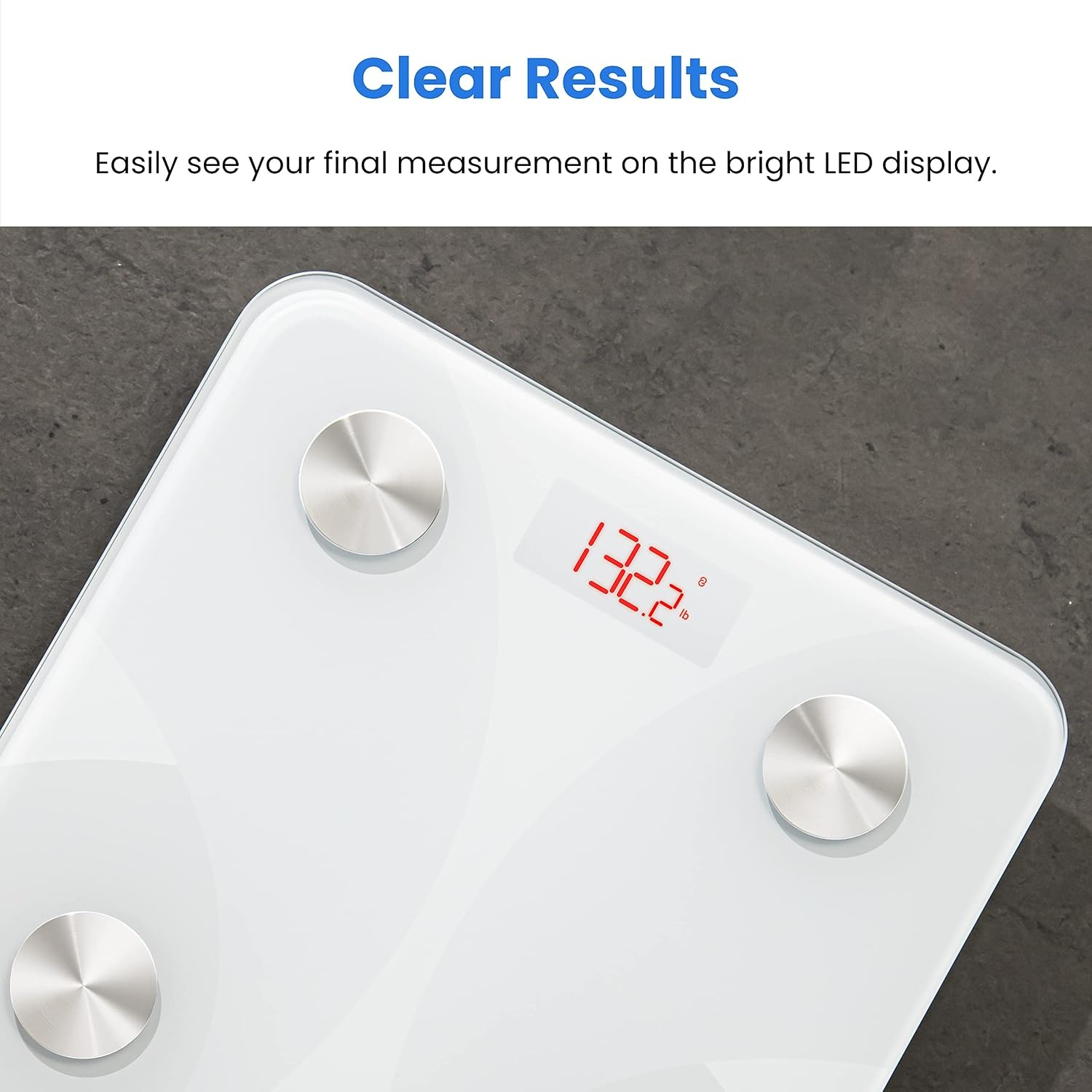image:imageEtekcity WiFi 8Electrode Smart Scale for Body Weight and Fat Body Composition Scale with Color Handle Display 50 Metrics 5Segment Analysis WiFi Auto Sync and USBC ChargingWhite