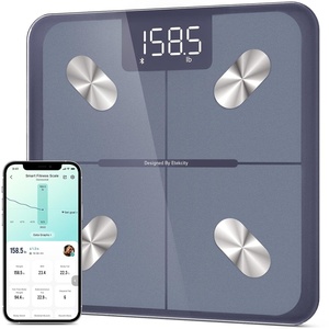 Etekcity WiFi 8-Electrode Smart Scale for Body Weight and Fat | Body Composition Scale with Color Handle Display, 50+ Metrics, 5-Segment Analysis, WiFi Auto Sync and USB-C Charging(Blue)